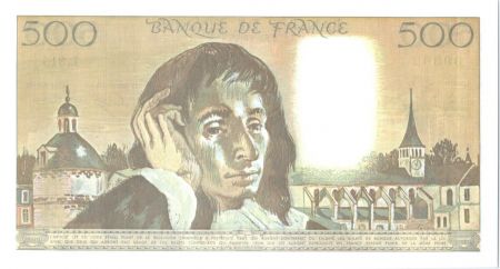 France 500 Francs Pascal - 05-07-1990 - L.315