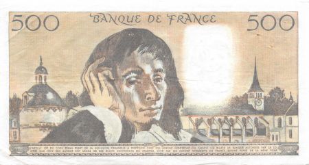 France 500 Francs Pascal - 05-08-1982 - Série N.158 - TTB
