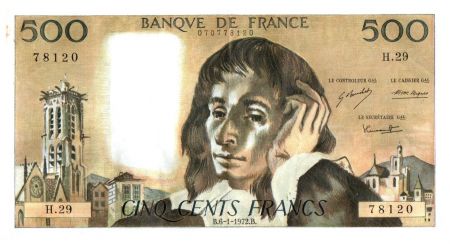 France 500 Francs Pascal - 06-01-1979 - H. 29