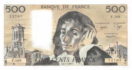 France 500 Francs Pascal - 06-01-1983 - Série F.169 - SUP