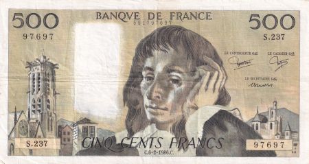 France 500 Francs Pascal - 06-02-1986 - Série S.237