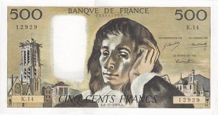 France 500 Francs Pascal - 06-11-1969 - K.14