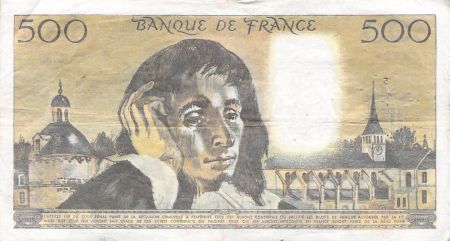 France 500 Francs Pascal - 06-11-1975 - Série G.55 - TB