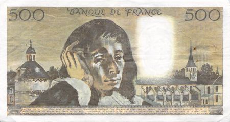 France 500 Francs Pascal - 06-12-1973 - Série F.40 - PTTB