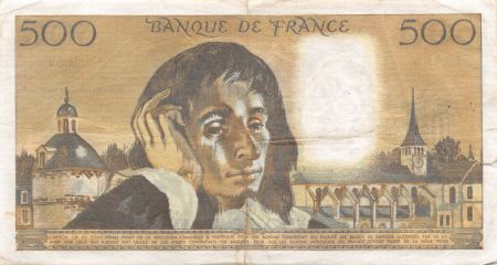 France 500 Francs Pascal - 06-12-1973 - Série H.33 - TB+