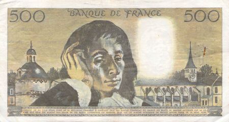 France 500 Francs Pascal - 06-12-1973 - Série H.36 - PTTB