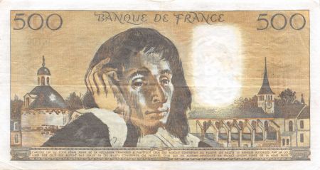 France 500 Francs Pascal - 07-06-1979 - Série U.106 - TTB