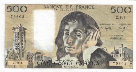 France 500 Francs Pascal - 07-06-1979 - Série Z.104