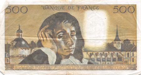 France 500 Francs Pascal - 08-01-1970 Série L.16 - PTTB