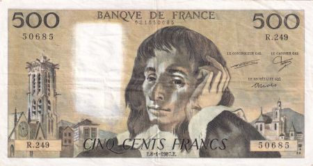 France 500 Francs Pascal - 08-01-1987 - Série R.249