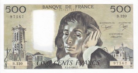 France 500 Francs Pascal - 1985