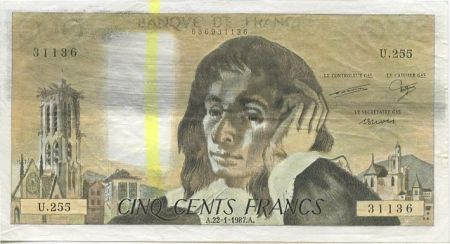 France 500 Francs Pascal - 1987