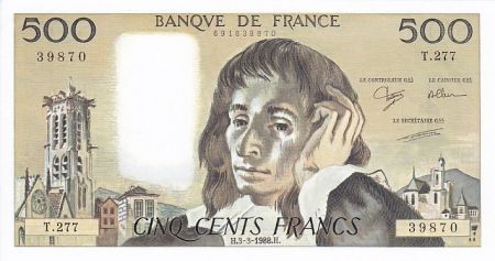 France 500 Francs Pascal - 1988