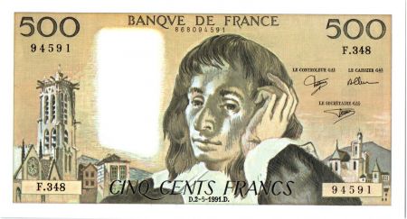 France 500 Francs Pascal - 1991 - F.348