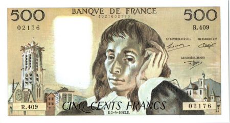 France 500 Francs Pascal - 1993 - R.409