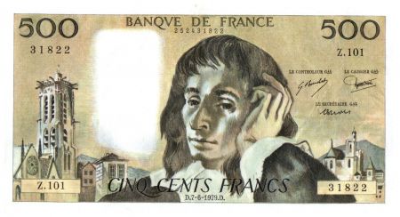 France 500 Francs Pascal - 7-6-1979 - Z. 101
