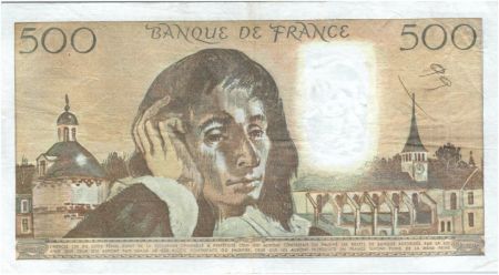 France 500 Francs Pascal - Années variées 1968-1993 - TTB