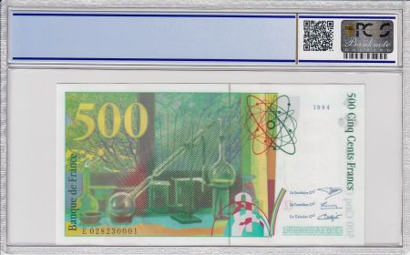 France 500 Francs Pierre et Marie Curie - 1994 - PCGS 66OPQ