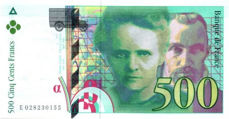 France 500 Francs Pierre et Marie Curie - 1994 Série E.28