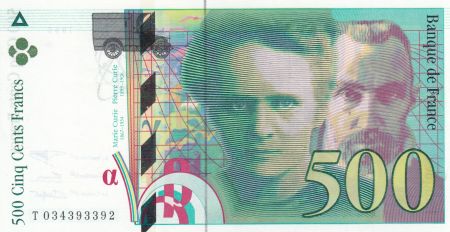 France 500 Francs Pierre et Marie Curie - 1995 Série T034