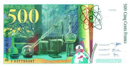 France 500 Francs Pierre et Marie Curie - 1998 séries variées
