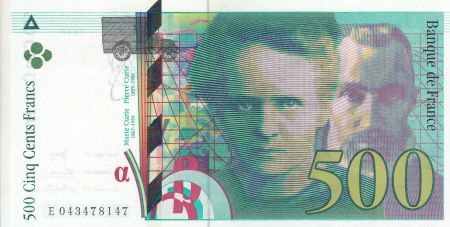 France 500 Francs Pierre et Marie Curie - 2000 Série E.043