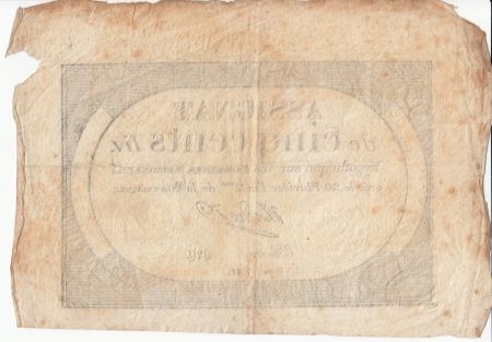 France 500 Livres 20 Pluviose An II - 8.2.1794 - Sign. Nadal