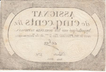 France 500 Livres 20 Pluviose An II - 8.2.1794 - Sign. Oder