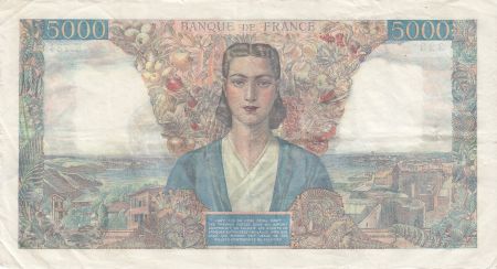 France 5000 Francs Empire Français - 05-07-1945 - Série K.784 - Fay.47.33