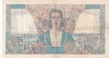 France 5000 Francs Empire Français - 06-09-1945 - Série W.1020