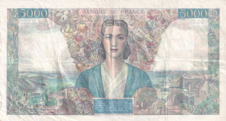 France 5000 Francs Empire Français - 07-06-1945 Série H.683 - TTB