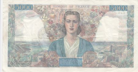 France 5000 Francs Empire Français - 08-03-1945 Série Z.370- TTB
