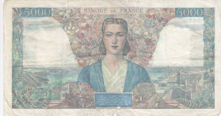 France 5000 Francs Empire Français - 09-07-1942 Série D.56 - B