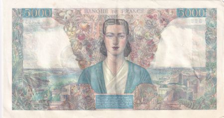 France 5000 Francs Empire Français - 12-04-1945 Série K.495 - TTB+