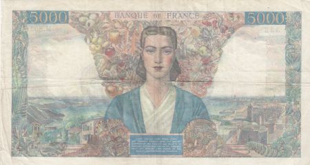 France 5000 Francs Empire Français - 12-07-1945 - Série M.802 - Fay.47.34