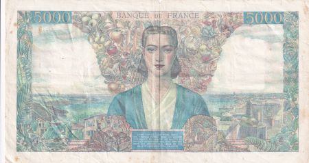 France 5000 Francs Empire Français - 13-08-1942 - Série O.77