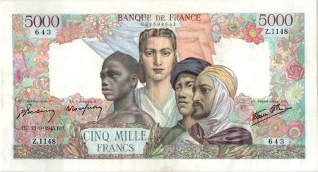 France 5000 Francs Empire Français - 13-09-1945 Série Z.1148
