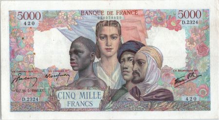France 5000 Francs Empire Français - 16-05-1946  Série D.2324