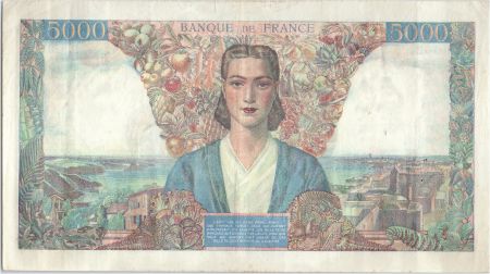 France 5000 Francs Empire Français - 16-08-1945  Série P.923