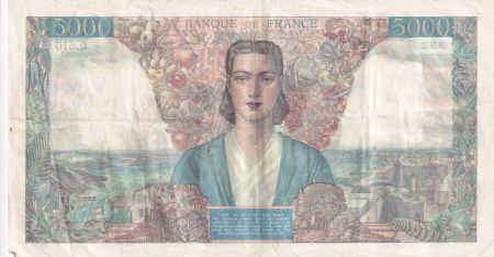 France 5000 Francs Empire Français - 17-05-1945 Série Q.610 - TTB