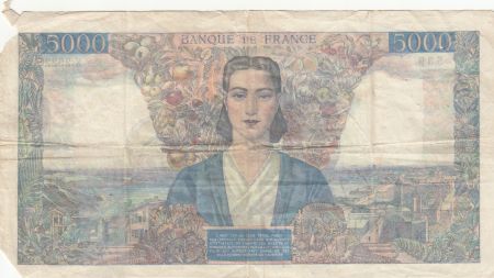 France 5000 Francs Empire Français - 18-07-1946 - Série X.2522