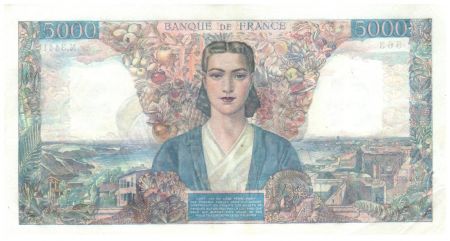France 5000 Francs Empire Français - 20-03-1947 Série N.3441 - SUP