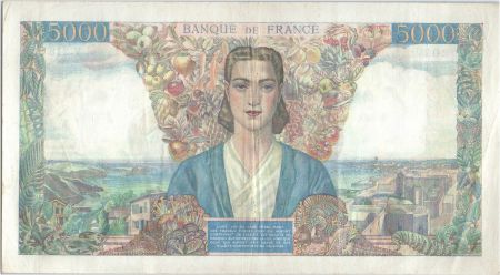 France 5000 Francs Empire Français - 25-01-1945  Série V.218