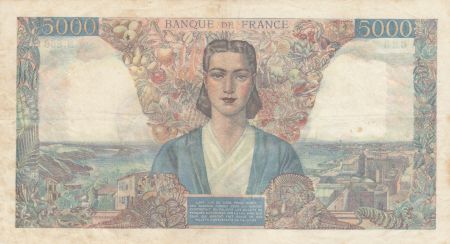 France 5000 Francs Empire Français - 26-07-1945 Série N.860 - TTB