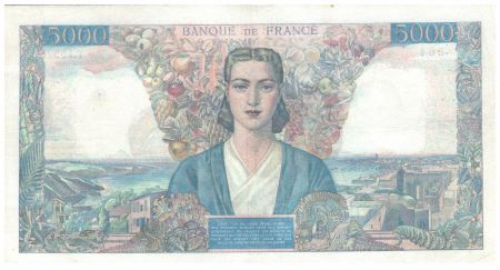 France 5000 Francs Empire Français - 28-03-1946 Série T.1959 - TTB
