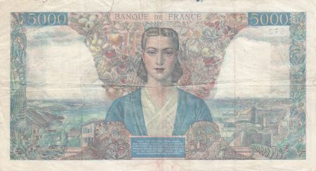 France 5000 Francs Empire Français - 28-05-1942 Série K.44 - p.TB