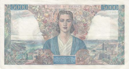 France 5000 Francs Empire Français - 29-03-1945 Série F.448 -TTB