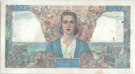 France 5000 Francs Empire Français - 3-05-1945  Série U.562
