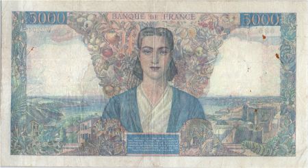 France 5000 Francs Empire Français - 31-05-1946  Série W.2404