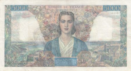 France 5000 Francs Empire Français 01-02-1945 Série P.261 - TTB